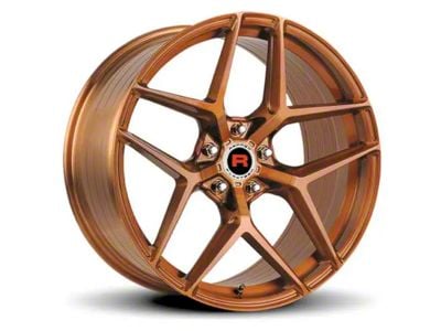 Rennen Flowtech FT13 Brushed Bronze Tint Wheel; 20x9; 25mm Offset (10-15 Camaro)