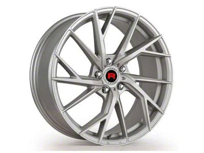 Rennen Flowtech FT28 Silver Brushed Face Wheel; 20x9; 28mm Offset (10-15 Camaro)