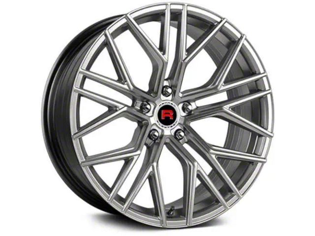 Rennen Flowtech FT12 Silver Brushed Face Wheel; 20x9 (11-23 RWD Charger, Excluding Widebody)