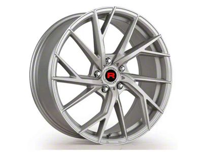 Rennen Flowtech FT28 Silver Brushed Face Wheel; Rear Only; 20x10.5 (11-23 RWD Charger, Excluding Widebody)