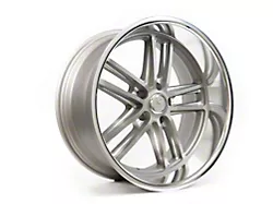 Resto Vintage Wheel Co Maverick Texture Gun Metal Center with Milled Window Diamond Cut Lip Wheel; 18x9.5; 1mm Offset (10-14 Mustang GT w/o Performance Pack, V6)