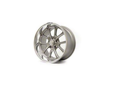 Resto Vintage Wheel Co Laguna Texture Gun Metal Center with Milled Window Diamond Cut Lip Wheel; Rear Only; 22x10.5; 1mm Offset (15-23 Mustang)