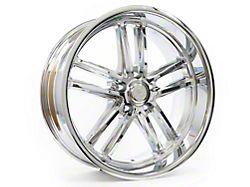 Resto Vintage Wheel Co Maverick Milled Window Chrome Plated Wheel; 18x9.5; 1mm Offset (93-02 Camaro)