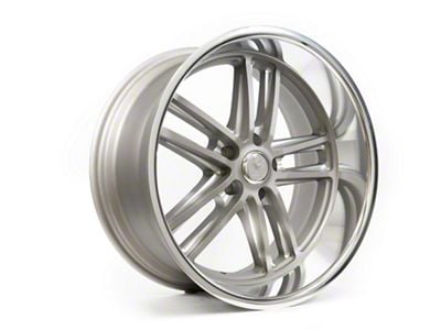 Resto Vintage Wheel Co Maverick Texture Gun Metal Center with Milled Window Diamond Cut Lip Wheel; 20x9.5; 1mm Offset (94-98 Mustang)