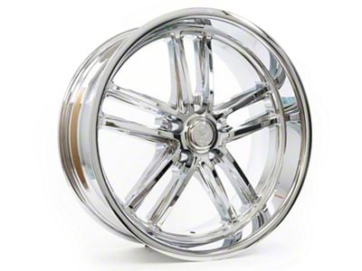 Resto Vintage Wheel Co Maverick Milled Window Chrome Plated Wheel; 18x8; 1mm Offset (05-09 Mustang)