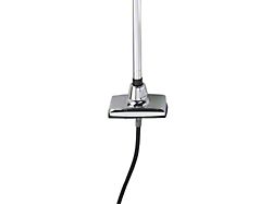 RetroSound Replacement Antenna with Semi-Collapsible Mast; Chrome (79-93 Mustang)