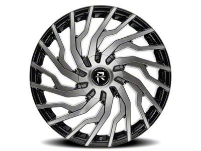 Revenge Luxury Wheels RL-101 Black Machined Wheel; 24x9; 15mm Offset (08-23 RWD Challenger, Excluding SRT Hellcat & Widebody)