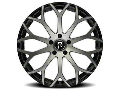 Revenge Luxury Wheels RL-105 Black Machined Wheel; 20x9; 20mm Offset (08-23 RWD Challenger, Excluding Widebody)