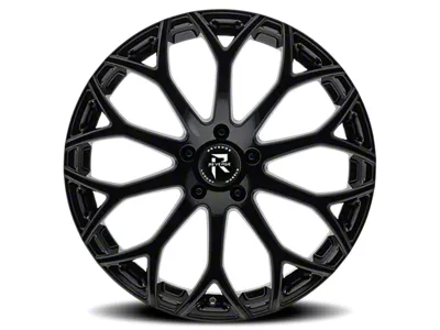 Revenge Luxury Wheels RL-105 Gloss Black Wheel; 20x9; 20mm Offset (08-23 RWD Challenger, Excluding Widebody)