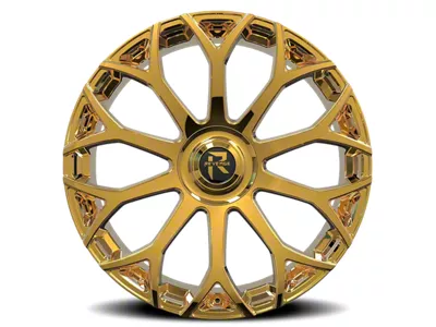 Revenge Luxury Wheels RL-105 Gold Wheel; 22x9; 20mm Offset (08-23 RWD Challenger, Excluding Widebody)