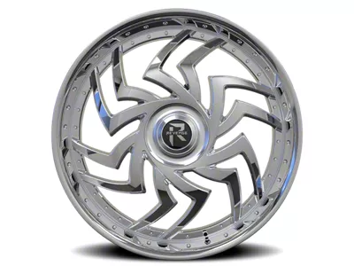 Revenge Luxury Wheels RL-107 Chrome Wheel; 24x9; 15mm Offset (08-23 RWD Challenger, Excluding SRT Hellcat & Widebody)