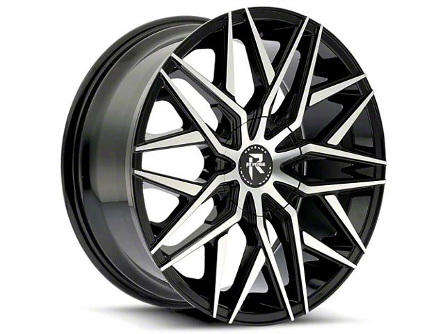Revenge Luxury Wheels RL-104 Black Machined Wheel; 20x8.5 (21-24 Mustang Mach-E)
