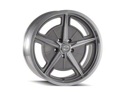 Ridler 605 Matte As-Cast Machined Wheel; 18x9.5; 0mm Offset (05-09 Mustang)