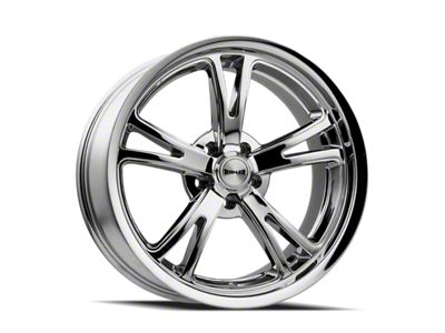 Ridler 606 Chrome Wheel; 17x7; 0mm Offset (05-09 Mustang GT, V6)