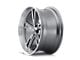 Ridler 606 Gloss Grey Machined Wheel; 20x8.5 (05-09 Mustang)