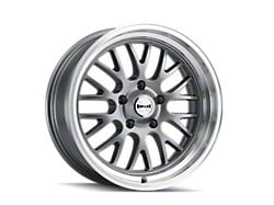 Ridler 607 Gloss Grey Machined Wheel; 18x9.5 (05-09 Mustang)