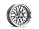 Ridler 607 Gloss Grey Machined Wheel; 20x8.5 (05-09 Mustang)