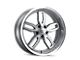 Ridler 608 Gloss Grey Milled Wheel; Rear Only; 20x10 (05-09 Mustang)