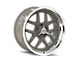 Ridler 610 Gloss Grey with Polished Lip Wheel; 17x7 (05-09 Mustang GT, V6)