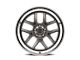 Ridler 610 Gloss Grey with Polished Lip Wheel; 17x7 (05-09 Mustang GT, V6)