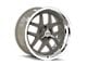 Ridler 610 Gloss Grey with Polished Lip Wheel; 17x8 (05-09 Mustang GT, V6)