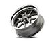 Ridler 610 Gloss Grey with Polished Lip Wheel; 17x8 (05-09 Mustang GT, V6)