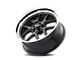 Ridler 610 Matte Black with Polished Lip Wheel; 17x8 (05-09 Mustang GT, V6)