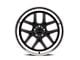 Ridler 610 Matte Black with Polished Lip Wheel; 17x8 (05-09 Mustang GT, V6)