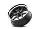 Ridler 610 Matte Black with Polished Lip Wheel; Rear Only; 20x10 (05-09 Mustang)