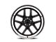 Ridler 610 Matte Black with Polished Lip Wheel; Rear Only; 20x10 (05-09 Mustang)