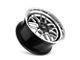 Ridler 611 Gloss Black Milled with Diamond Cut Lip Wheel; 20x8.5 (05-09 Mustang)