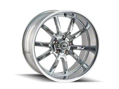 Ridler 650 Chrome Wheel; 17x7; 0mm Offset (05-09 Mustang GT, V6)