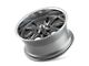 Ridler 650 Gloss Grey with Polished Lip Wheel; 17x7 (05-09 Mustang GT, V6)