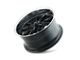 Ridler 650 Matte Black with Polished Lip Wheel; 17x7 (05-09 Mustang GT, V6)