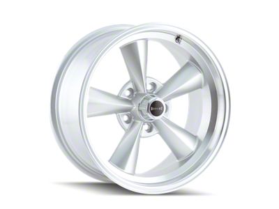 Ridler 675 Satin Silver Machined Wheel; 17x7 (05-09 Mustang GT, V6)