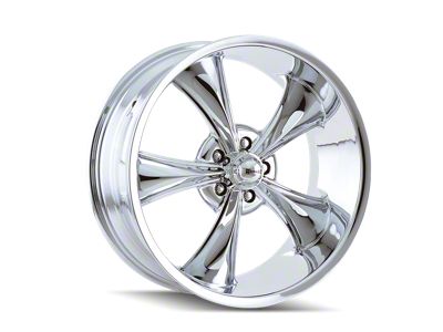 Ridler 695 Chrome Wheel; 17x7; 0mm Offset (05-09 Mustang GT, V6)