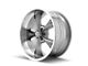 Ridler 695 Gloss Grey Machined Wheel; 17x7 (05-09 Mustang GT, V6)