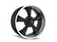 Ridler 695 Matte Black Machined Wheel; 18x8 (05-09 Mustang)