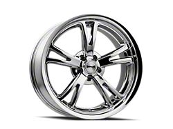 Ridler 606 Chrome Wheel; 17x7 (10-14 Mustang GT w/o Performance Pack, V6)