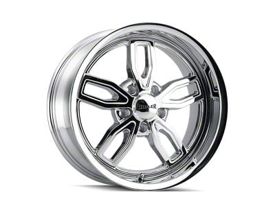 Ridler 608 Chrome Wheel; 18x8; 0mm Offset (10-14 Mustang GT w/o Performance Pack, V6)