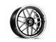 Ridler 611 Gloss Black Milled with Diamond Cut Lip Wheel; Rear Only; 20x10 (15-23 Mustang)