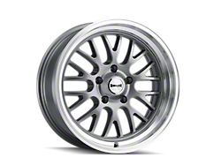 Ridler 607 Gloss Grey Machined Wheel; 18x8 (93-02 Camaro)