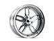 Ridler 608 Chrome Wheel; Rear Only; 20x10; 0mm Offset (93-02 Camaro)