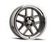 Ridler 610 Gloss Grey with Polished Lip Wheel; 17x7; 0mm Offset (93-02 Camaro)