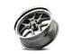 Ridler 610 Gloss Grey with Polished Lip Wheel; 17x7; 0mm Offset (93-02 Camaro)