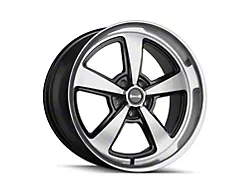 Ridler 652 Gloss Black with Diamond Cut Face and Lip Wheel; Rear Only; 20x10; 0mm Offset (93-02 Camaro)