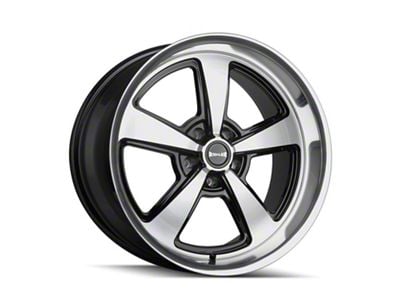 Ridler 652 Gloss Black With Diamond Cut Face and Lip Wheel; 20x8.5; 0mm Offset (93-02 Camaro)