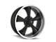 Ridler 695 Matte Black Machined Wheel; Rear Only; 22x10.5; 0mm Offset (93-02 Camaro)