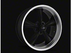 Ridler 695 Matte Black with Machined Lip Wheel; 18x9.5 (93-02 Camaro)