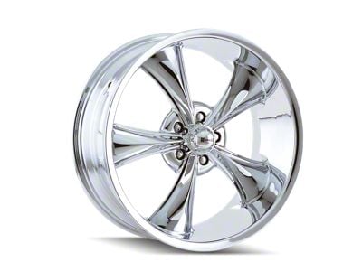 Ridler 695 Chrome Wheel; Rear Only; 22x10.5 (11-23 RWD Charger, Excluding Widebody)